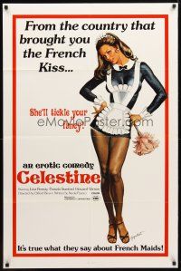2c149 CELESTINE 1sh '74 Jesus Franco, it's true what they say about French Maids!