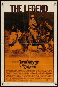 2c158 CHISUM 1sh '70 Andrew V. McLaglen, Forrest Tucker, The Legend big John Wayne!