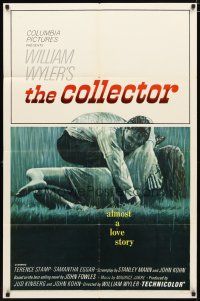 2c172 COLLECTOR 1sh '65 art of Terence Stamp & Samantha Eggar, William Wyler directed!