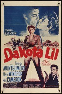 2c202 DAKOTA LIL 1sh R55 Marie Windsor is out to get George Montgomery as Tom Horn!