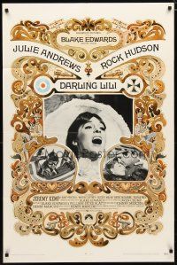 2c208 DARLING LILI 1sh '70 Julie Andrews, Rock Hudson, Blake Edwards, William Peter Blatty