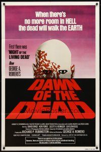 2c210 DAWN OF THE DEAD red title style 1sh '79 George Romero, no more room in HELL for the dead!