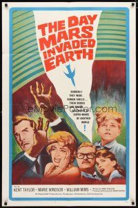 2c212 DAY MARS INVADED EARTH 1sh '63 their bodies & brains were destroyed by alien super-minds!