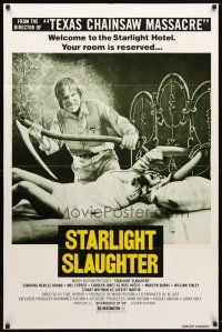 2c259 EATEN ALIVE 1sh '77 Tobe Hooper, image of sexy bound girl on bed, Starlight Slaughter!