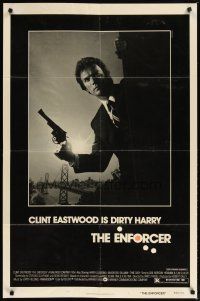 2c269 ENFORCER 1sh '76 photo of Clint Eastwood as Dirty Harry by Bill Gold!