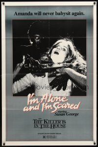 2c320 FRIGHT/KILLER IS IN THE HOUSE 1sh '70s Susan George will never babysit again!