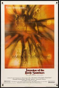 2c444 INVASION OF THE BODY SNATCHERS 1sh '78 Philip Kaufman classic remake of deep space invaders!
