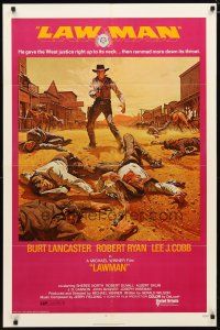 2c491 LAWMAN 1sh '71 Burt Lancaster, Robert Ryan, Lee J. Cobb, directed by Michael Winner!