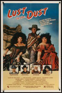 2c519 LUST IN THE DUST 1sh '84 Divine, Tab Hunter, together they ravaged the land, wild image!