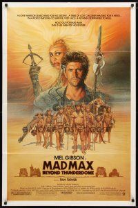 2c522 MAD MAX BEYOND THUNDERDOME 1sh '85 art of Mel Gibson & Tina Turner by Richard Amsel!