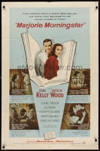 2c542 MARJORIE MORNINGSTAR 1sh '58 Gene Kelly, Natalie Wood, from Herman Wouk's novel!