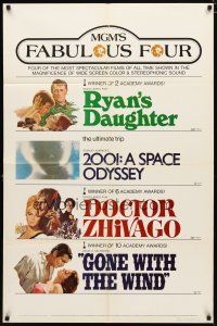 2c553 MGM'S FABULOUS FOUR 1sh '71 most rare 2001: A Space Odyssey one-sheet out there!