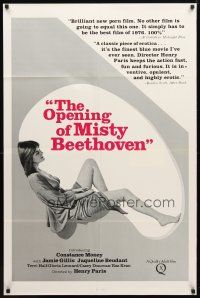 2c632 OPENING OF MISTY BEETHOVEN 1sh '76 Radley Metzger, sexy Constance Money in title role!
