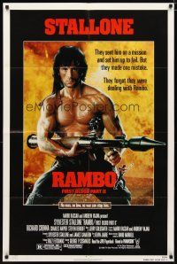 2c690 RAMBO FIRST BLOOD PART II 1sh '85 no man, no law, no war can stop Sylvester Stallone!