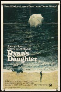 2c715 RYAN'S DAUGHTER style B 1sh '70 David Lean, Sarah Miles, different Lesser beach art!