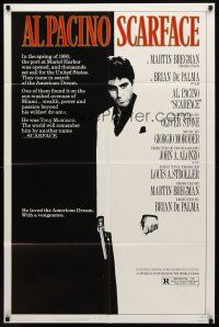 2c736 SCARFACE 1sh '83 Al Pacino as Tony Montana, Brian De Palma, Oliver Stone!