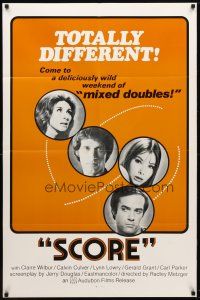2c739 SCORE 1sh '72 directed by Radley Metzger, a weekend of sexy mixed doubles!