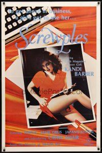 2c740 SCREWPLES 1sh '79 covergirl Kandi Barber, Jamie Gillis, Serena!