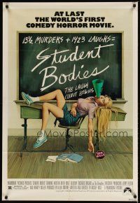 2c811 STUDENT BODIES 1sh '81 sex kills, gruesome Morgan Kane high school horror art!
