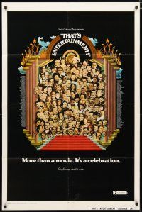 2c867 THAT'S ENTERTAINMENT advance 1sh '74 classic MGM Hollywood scenes, it's a celebration!