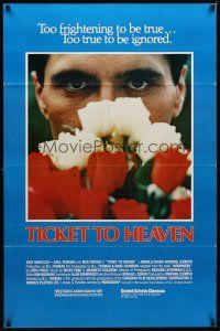 2c883 TICKET TO HEAVEN 1sh '81 Ralph L. Thomas, creepy image of Nick Mancuso with flowers!