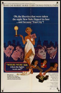 2c968 WHERE WERE YOU WHEN THE LIGHTS WENT OUT style A 1sh '68 Doris Day, Robert Morse, Terry-Thomas