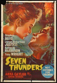 2d138 BEASTS OF MARSEILLES Aust 1sh '59 Seven Thunders, wonderful romantic stone litho!