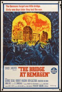 2d143 BRIDGE AT REMAGEN Aust 1sh '69 George Segal, the Germans forgot one little bridge!