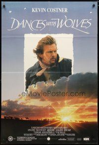 2d154 DANCES WITH WOLVES Aust 1sh '91 Kevin Costner & Native American Indians!