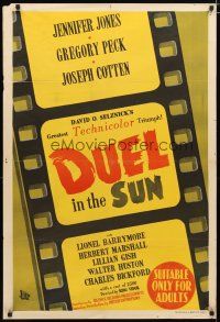 2d159 DUEL IN THE SUN Aust 1sh '47 Jennifer Jones, Gregory Peck & Joseph Cotten in King Vidor epic!