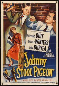 2d188 JOHNNY STOOL PIGEON Aust 1sh '49 Howard Duff & Shelley Winters, directed by William Castle!