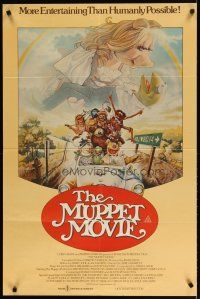 2d198 MUPPET MOVIE Aust 1sh '79 Jim Henson, Drew Struzan art of Kermit the Frog & Miss Piggy!