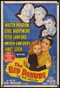 2d227 RED DANUBE Aust 1sh '49 Janet Leigh, Angela Lansbury, Ethel Barrymore, Walter Pidgeon, Lawford