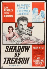 2d243 SHADOW OF TREASON Aust 1sh '63 the fantastic English adventure that spanned a continent!