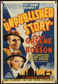 2d290 UNPUBLISHED STORY Aust 1sh '42 Greene, Hobson, English World War II journalism & espionage!