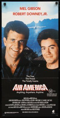 2d333 AIR AMERICA Aust daybill '90 Mel Gibson & Robert Downey Jr. are flying for the CIA!