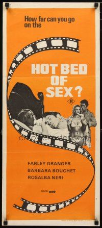 2d339 AMUCK Aust daybill '78 Farley Granger, Barbara Bouchet, Italian giallo sexploitation!