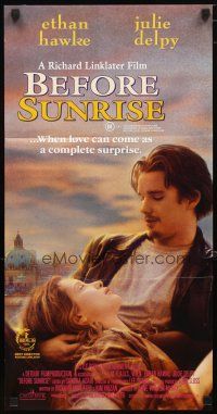 2d359 BEFORE SUNRISE Aust daybill '95 directed by Richard Linklater, Ethan Hawke, Julie Delpy