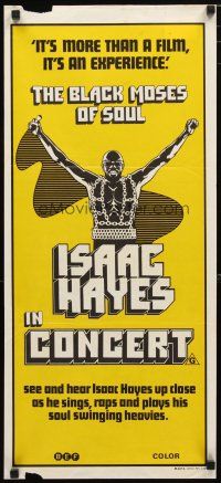 2d380 BLACK MOSES OF SOUL Aust daybill '73 Isaac Hayes, the superbad music event of a lifetime!