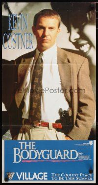 2d397 BODYGUARD teaser Aust daybill '92 completely different full-length image of Kevin Costner!