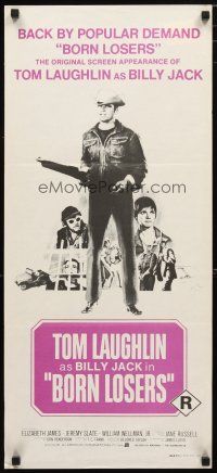 2d399 BORN LOSERS Aust daybill R74 Tom Laughlin directs and stars as Billy Jack, different image!