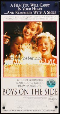 2d401 BOYS ON THE SIDE Aust daybill '95 Drew Barrymore, Whoopi Goldberg, Mary-Louise Parker