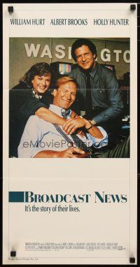 2d405 BROADCAST NEWS Aust daybill '87 news team William Hurt, Holly Hunter & Albert Brooks!