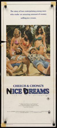 2d432 CHEECH & CHONG'S NICE DREAMS Aust daybill '81 they make lots of money selling ice cream!
