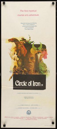 2d444 CIRCLE OF IRON Aust daybill '78 David Carradine, story by Bruce Lee, art by Maughan!
