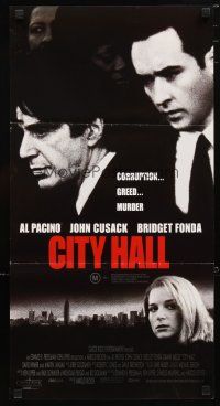 2d446 CITY HALL Aust daybill '96 Al Pacino, John Cusack & sexy Bridget Fonda!