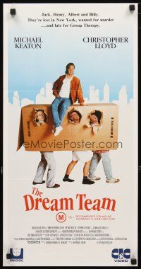 2d493 DREAM TEAM video Aust daybill '89 Michael Keaton, Christopher Lloyd, Peter Boyle, Furst