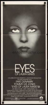 2d512 EYES OF LAURA MARS Aust daybill '78 Irvin Kershner, Tommy Lee Jones, psychic Faye Dunaway!
