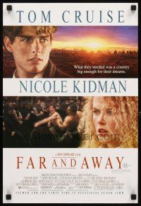2d519 FAR & AWAY Aust daybill '92 Ron Howard, c/u of young Tom Cruise & Nicole Kidman!