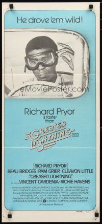 2d582 GREASED LIGHTNING Aust daybill '77 great image of wacky race car driver Richard Pryor!